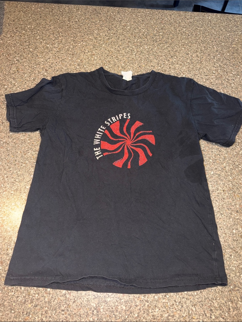 The White Stripes Black Graphic Band Tee